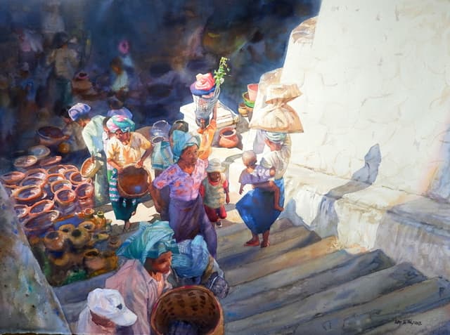 Moment of buddha's festival
