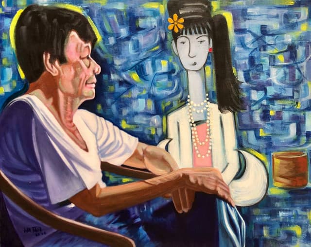 Kin Maung Yin & Seated Lady (9)